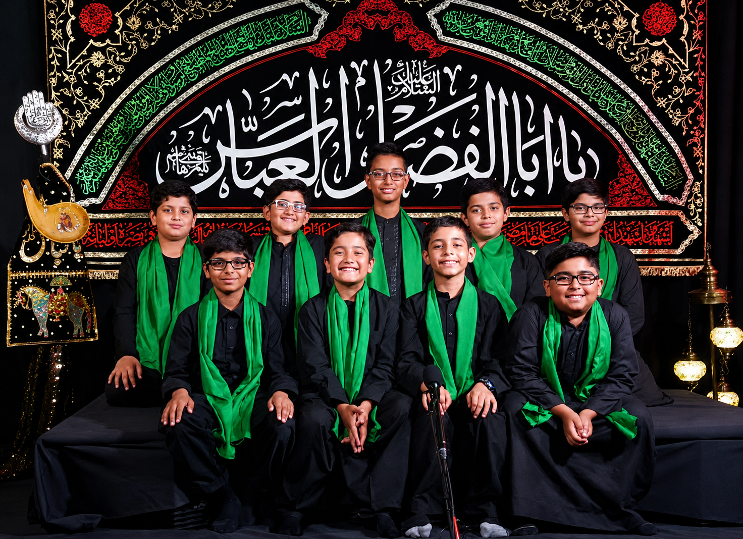 HSA students after a recitation presentation.